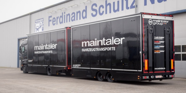 FSN Fahrzeugtechnik GmbH Arbeitsprobe Tandemzug für geschlossene Fahrzeugtransporte