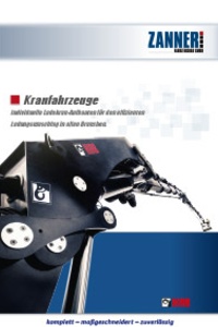 Zanner Fahrzeugbau GmbH PDF Prospekt Kranprospekt Zanner